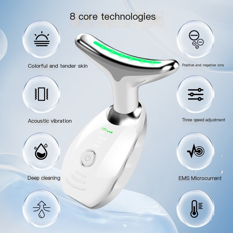 Neck Face Beauty Device, Skin Care Facial Massager, 3 In 1 Portable Face Massager For Skin Care, Face Sculpting Tool, Vibration, Thermal, Microcurrent Neck Face Beauty Device, Skin Care Facial Massager, 3 In 1 Portable Face Massager For Skin Care, Face Sculpting Tool, Vibration, Thermal, Microcurrent